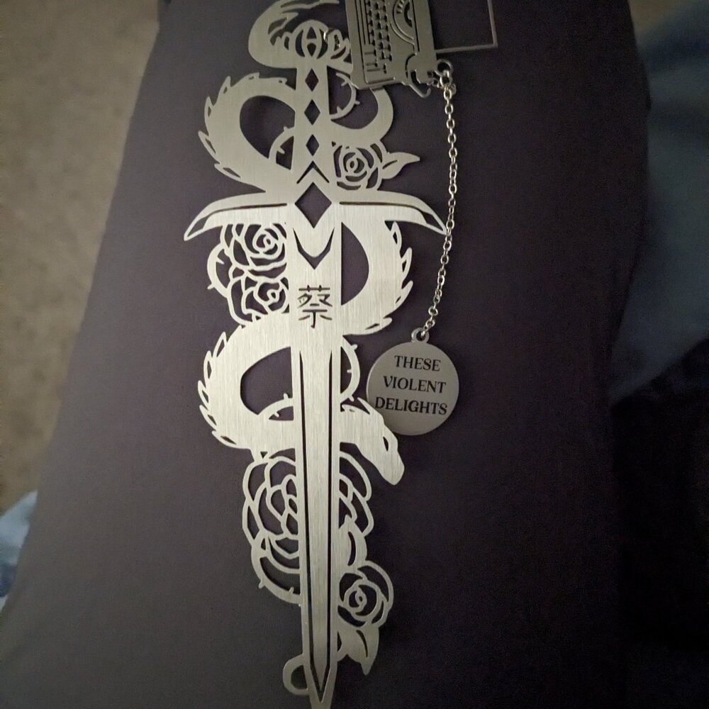 These violent delights metal bookmark